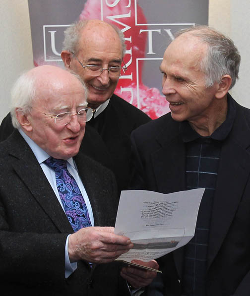 Ward with ROI President Higgens